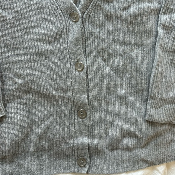 Jenni Kayne Cashmere Cocoon Cardigan in Heather Gray Size S 100% cashmere - Picture 5 of 10